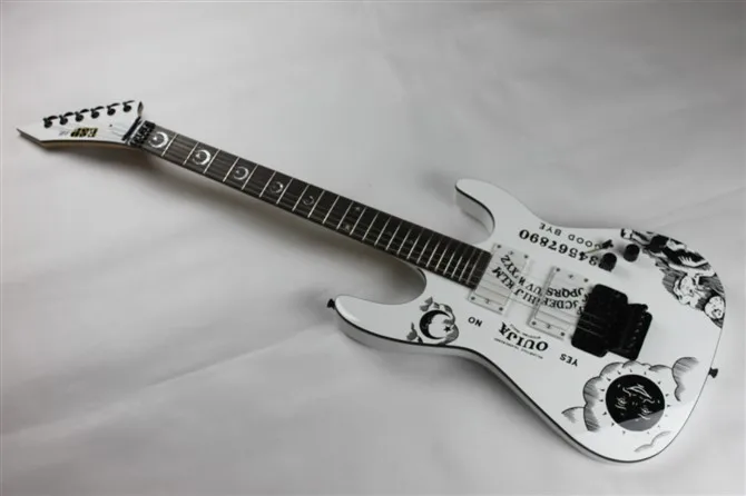 Custom shop KH 2 ouija электрическая гитара белая KSG kirk hammett signature Бесплатная доставка Луна
