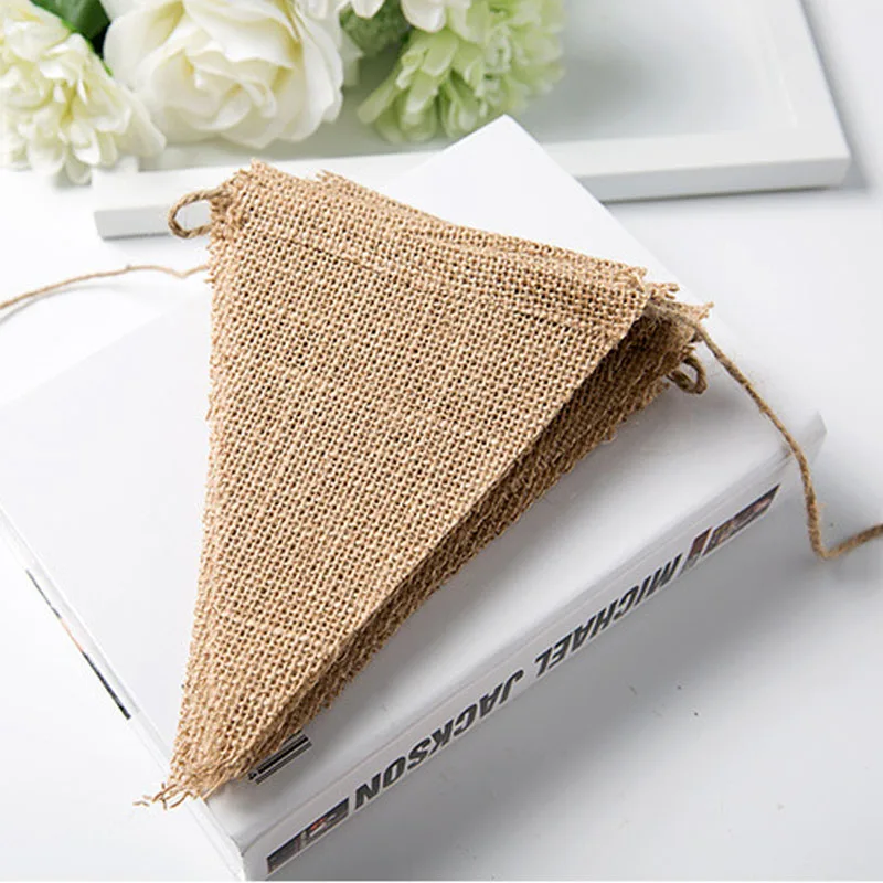 Винтажная джутовая веревка фотография реквизит 3 м|Флажки вымпелы и конфетти| |