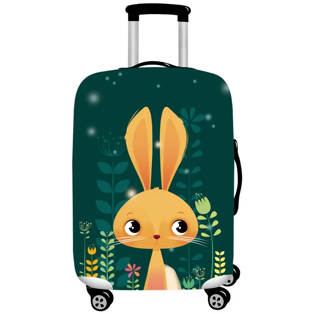 Luggage cover A QIAQU толстый мультяшный дорожный костюм чехол защитный чехол на чемодан чехол эластичный багажный пылезащитный чехол для 18 ''-32'' чехол для костюма - Цвет: Luggage cover A