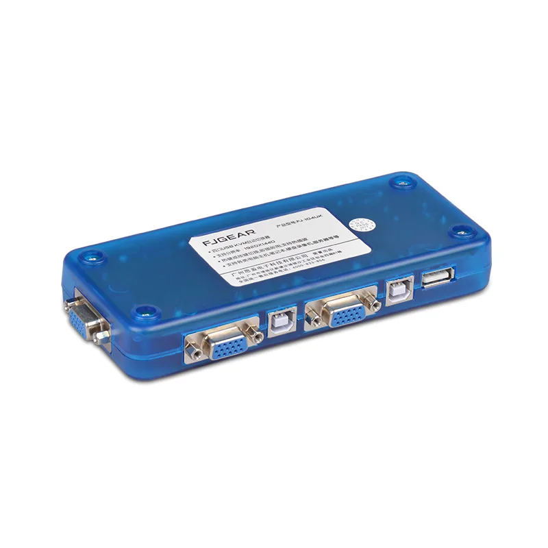 KVM-переключатель USB2.0 4 порта usb-хаб с соединительным кабелем компьютера