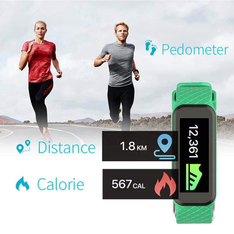 Full Color TFT LCD Screen Heart Rate Monitor Smart Bracelet Fitness Watch Sleep Monitoring Wristband for IOS Android Home | Электроника