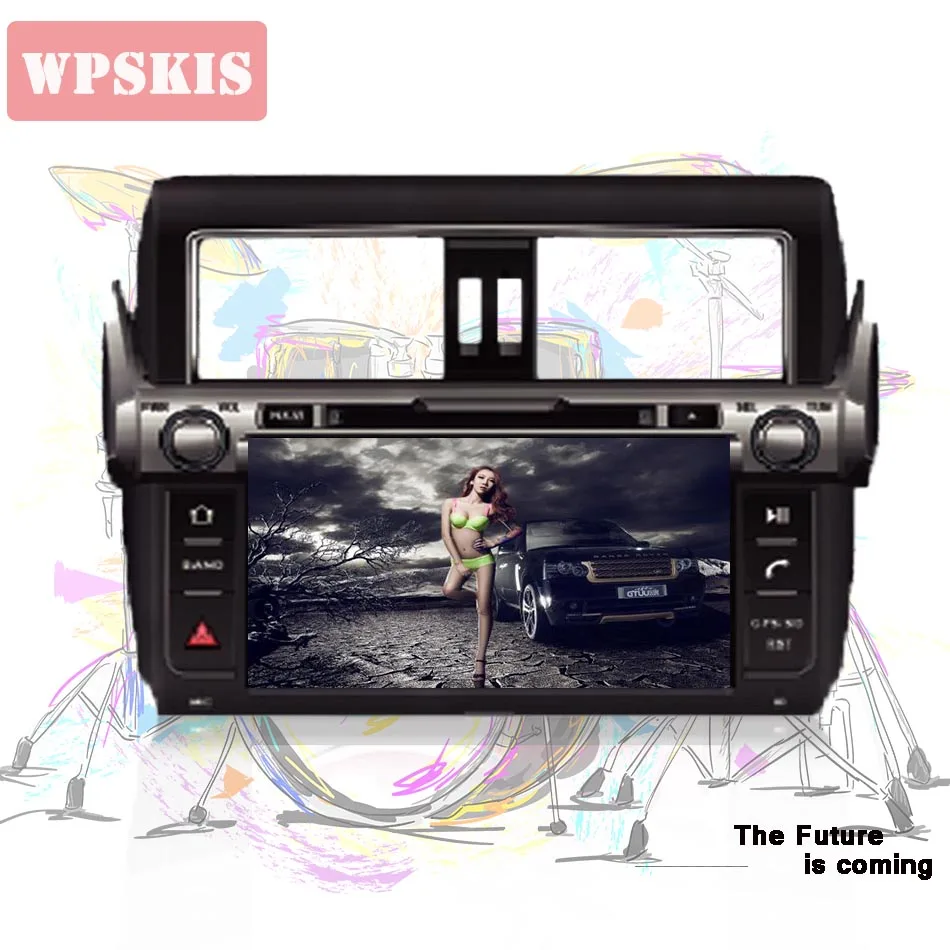 Автомобильный android 9 0 радио 4 + 64G для Toyota Prado 150 Land Cruiser 2014 2015 2016 17 Octa core 1024*600 Авто 2 din