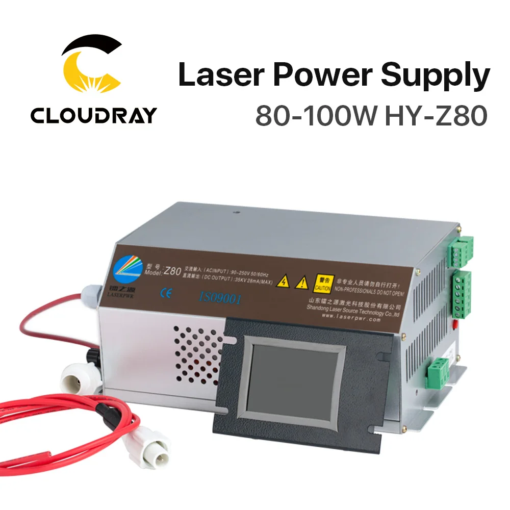 Cloudray 80-100 Вт СО2 лазерный блок питания монитор AC90-250V трубка EFR для СО2 лазерная гравировка резка машина HY-Z80 Z серия
