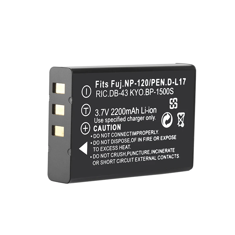 3.7 В 2200 мАч FNP-120 d-li7 db-43 Перезаряжаемые цифровой Камера литий-ионный Батарея пакет