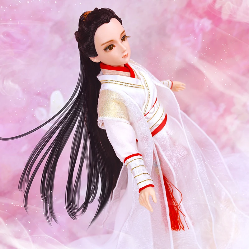 Ручной работы 34 см пепел любви JINMI и XUFENG 1/6 Bjd куклы 14 шарнирный Китайский древний костюм любовник пара куклы подарок на день рождения