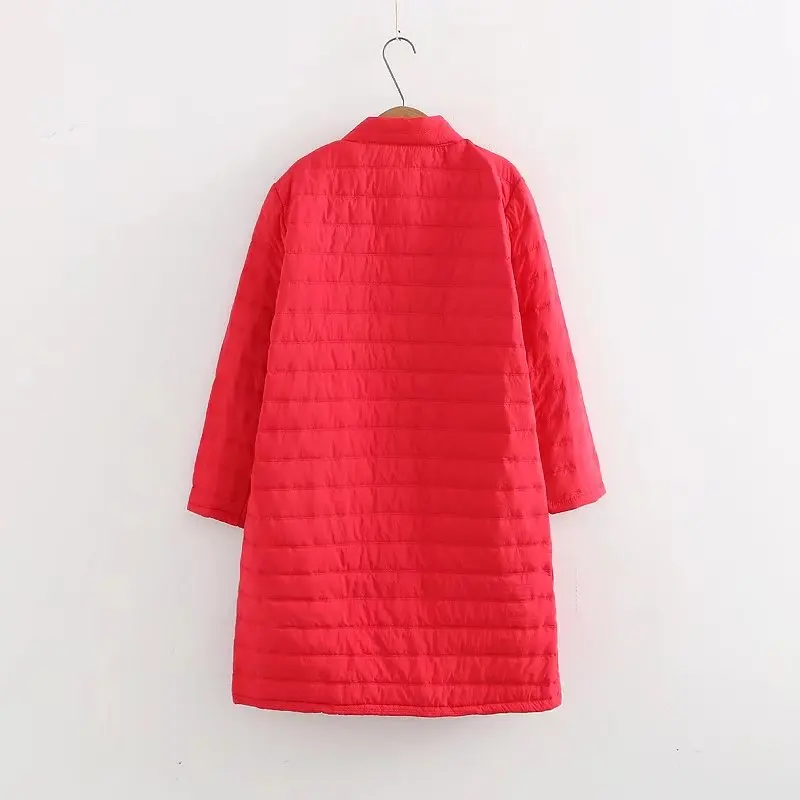 Зимние пальто для женщин с длинным рукавом плюс размер однобортные однотонные