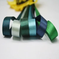 new 22mm gold line ribbon metallic glitter satin ribbon polyester webbing diy sewing accessories tape 20 yards