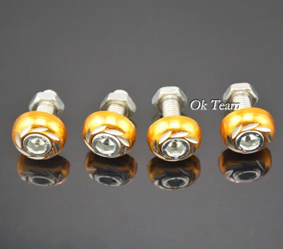 Универсальные 4 шт. болты с резьбой для номерного знака автомобиля грузовика