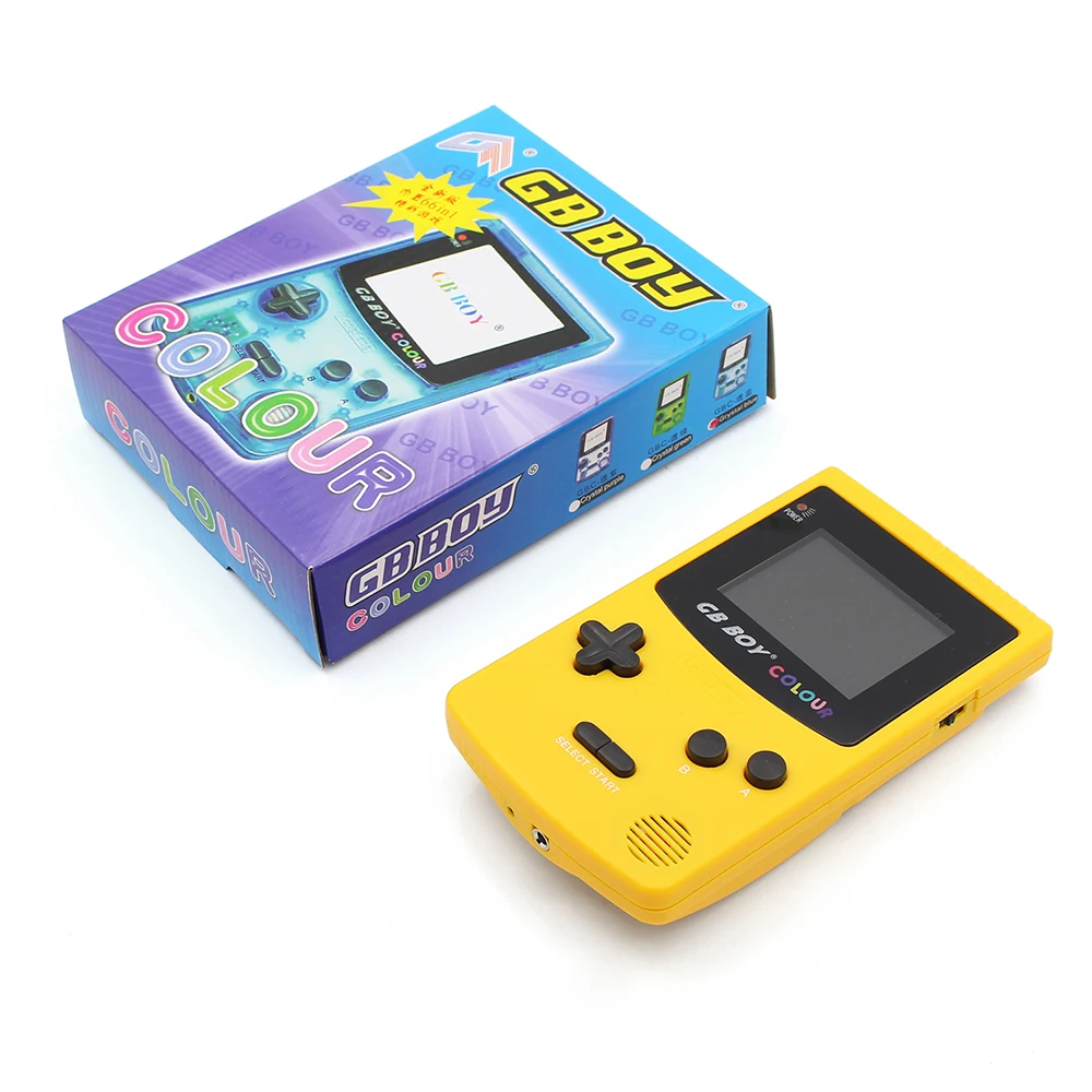 ГБ мальчик цвет Ручной игровой консоли плеер с подсветкой 66 встроенных игр