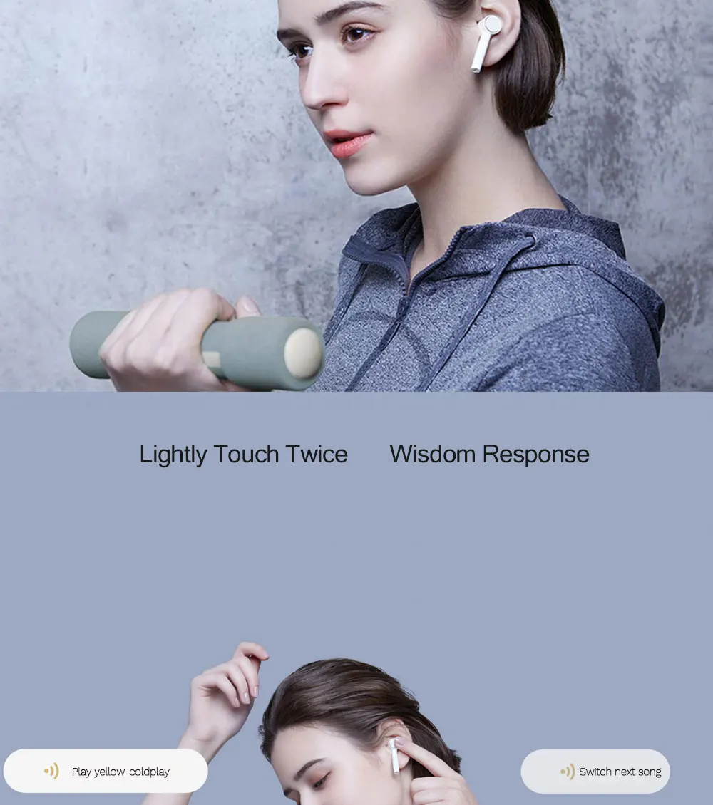 Xiaomi беспроводные наушники Air/AirDots Молодежная версия/Redmi AirDots Bluetooth 5,0 гарнитура микрофон сенсорное управление стерео