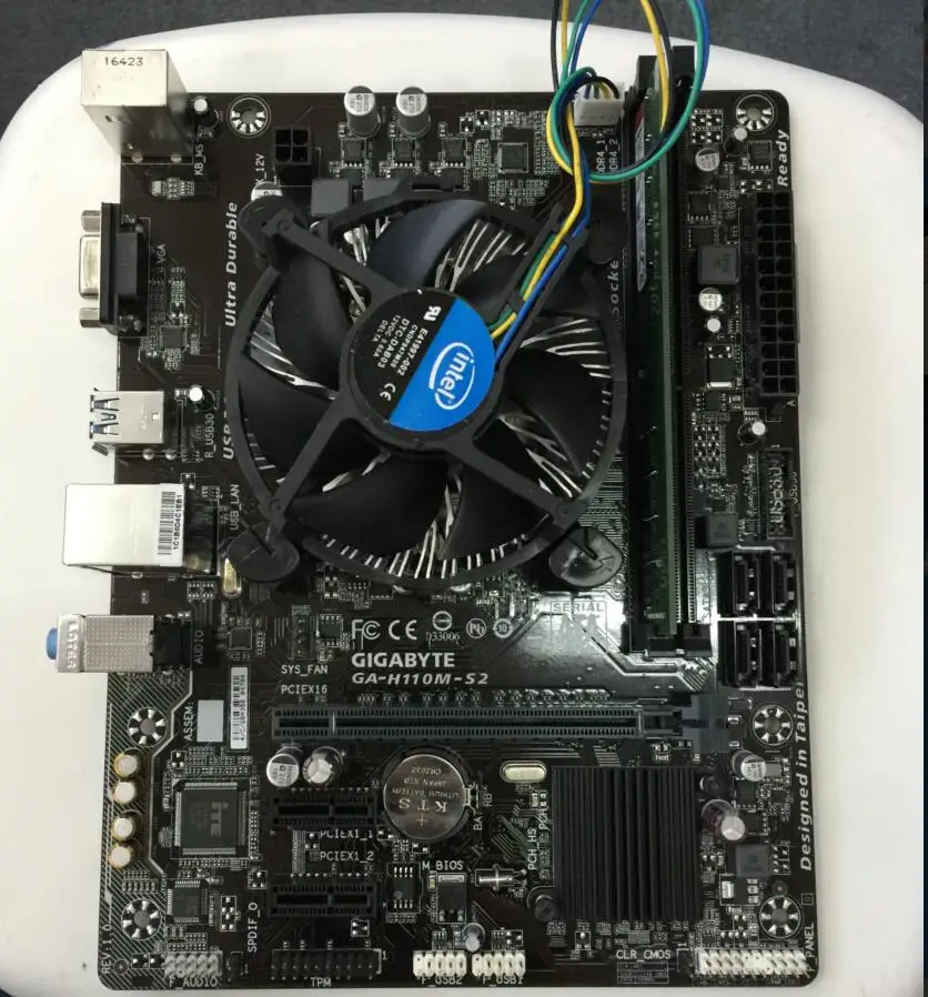 KcmsywjR Intel G4600 3,6 plus SSD 120G DDR4 4 Гб 2400 Гц H110M материнская плата комбинация пакетов