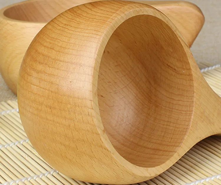 1 шт. ZAKKA KUKSA скандинавские креативные практичные Буковые ручные чашки деревянные чашки для путешествий портативные Модные прочные кофейные чашки для чая