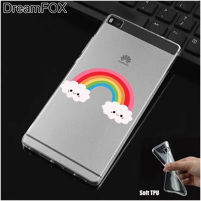 DREAMFOX L027 Мягкий силиконовый чехол из ТПУ с изображением милой лошади единорога