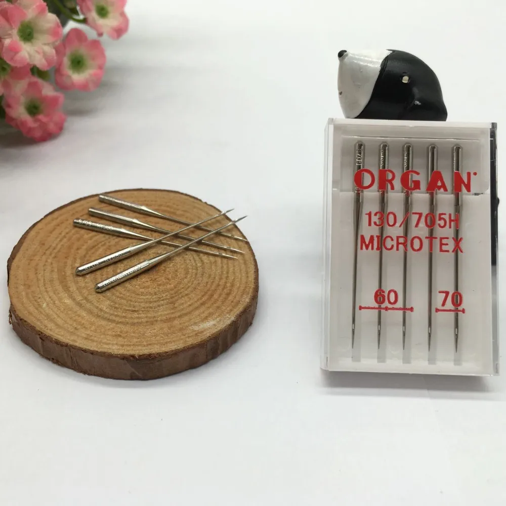 Иглы organ, детали бытовой швейной машины, Microtex, швейные иглы 70/10, особенно хорошо подходят для микротканей, шелка и т. Д.(1 упаковка = 5 шт