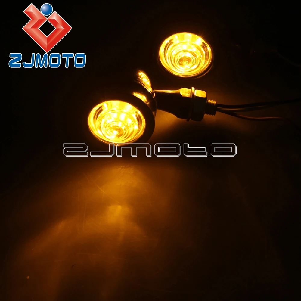 Универсальный 10 мм полированный светильник указателя поворота для Honda Fury Nighthawk
