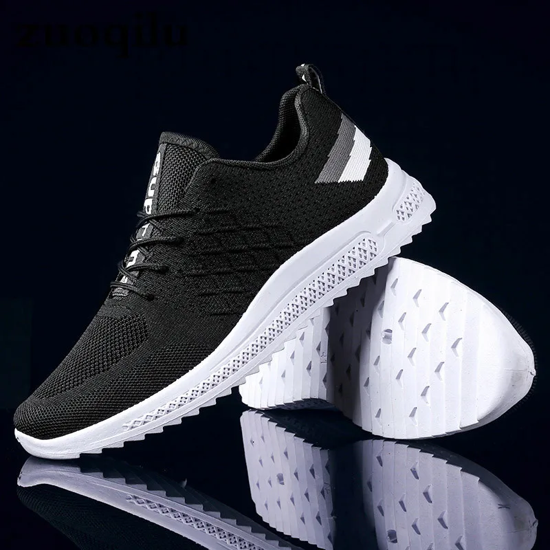 

New Mesh Men Casual Shoes Lac-up Men Shoes Lightweight Comfortable Breathable Walking Sneakers Tenis Feminino Zapatos 2019