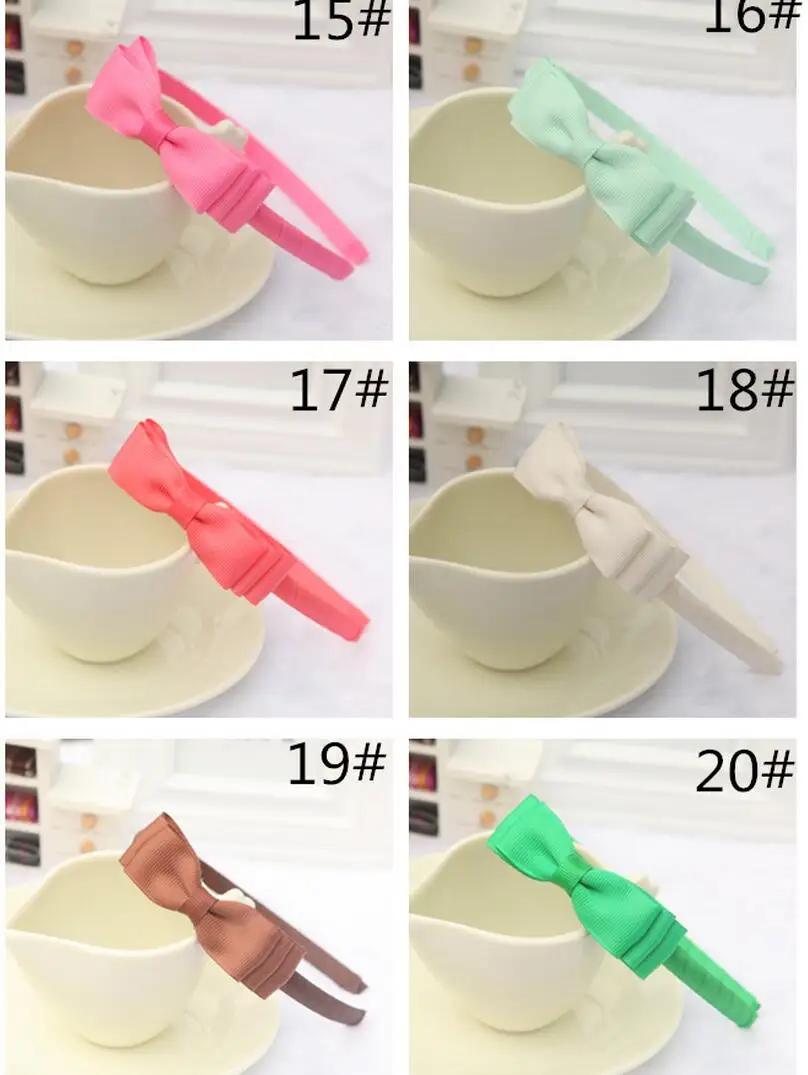 

Free Shipping Wholesale 300pcs Fashion Ribbon Triple Bow knots Headbands
