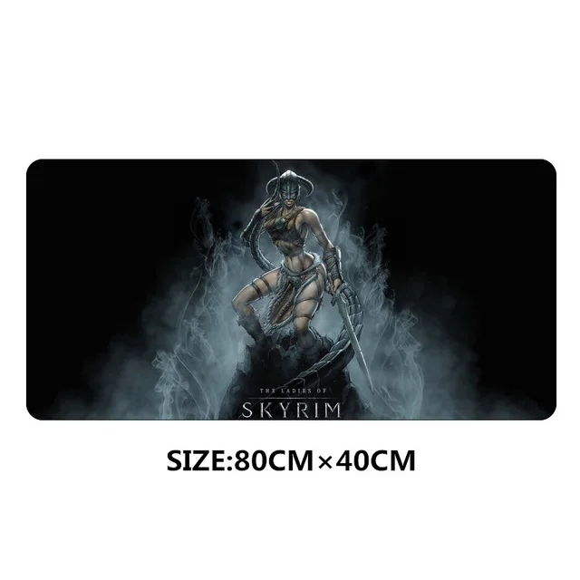 5 80x40cm skyrim Mouse pad large the elder scrolls Large Big Desk padmouse Table keyboard Mat Protector Mousepad game gamer gaming - Цвет: 5