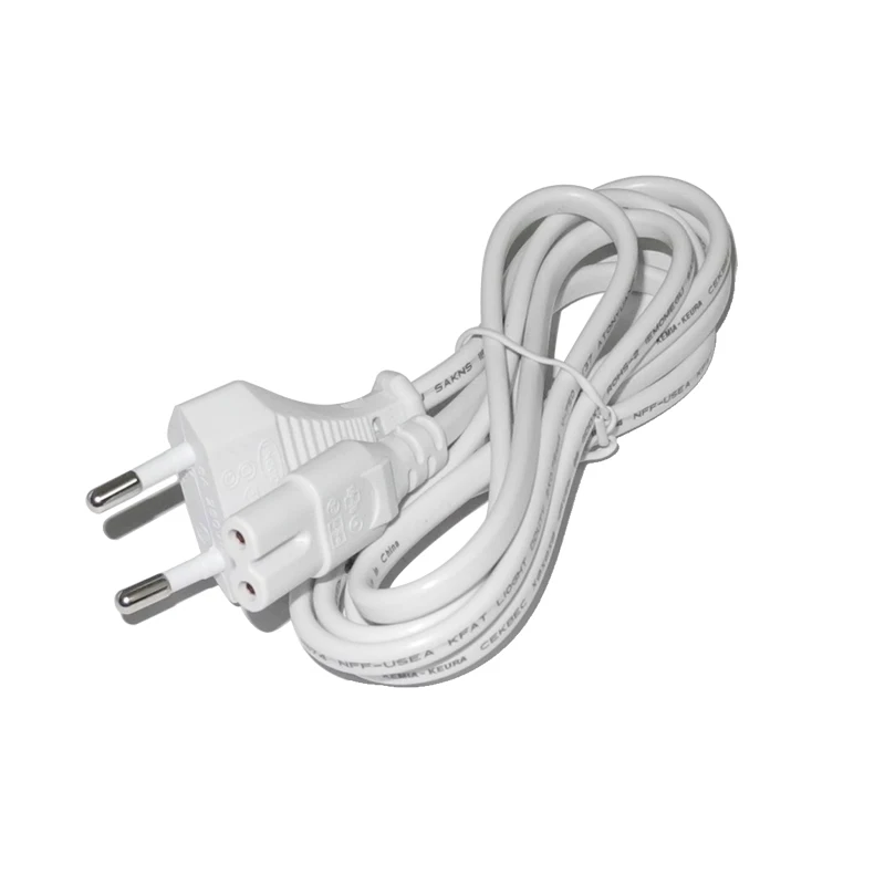 

EU Plug 2Pin Power Cord Cable 2 Prong Laptop AC Adapter Lead 2 Pin Figure 8 Power Adapter Cable