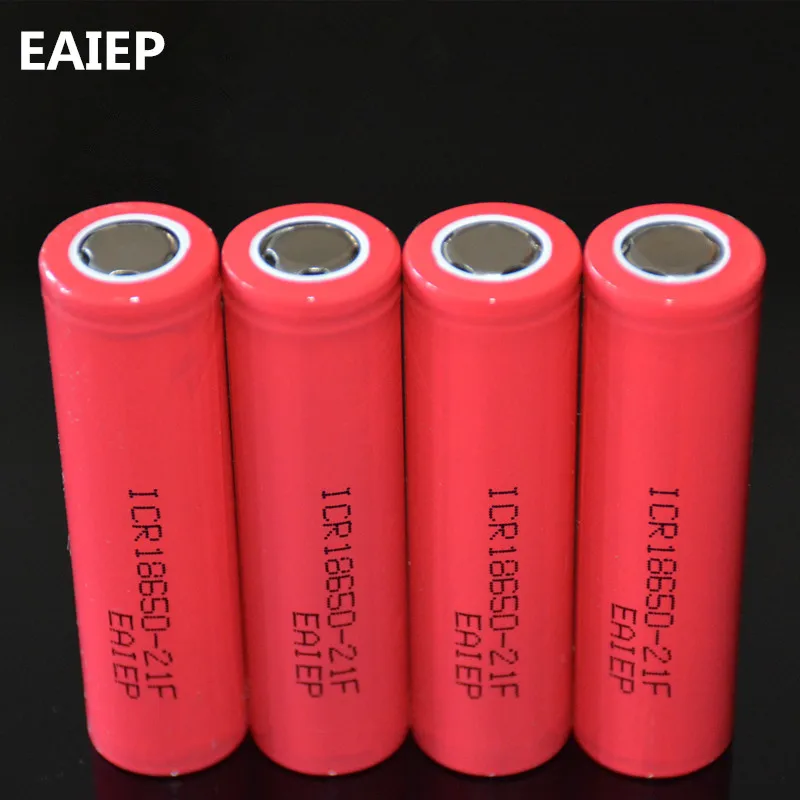 4 шт./партия EAIEP 100% 2100 mAh 3 7 V литий ионная ICR18650 21F перезаряжаемая 18650 батареи