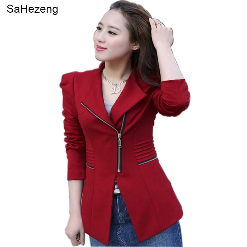 2018 New Blazers Autumn Spring Women Blazer Elegant Long Sleeve Casual Solid Yellow Slim Ladies Suits Jackets WB3 | Женская одежда