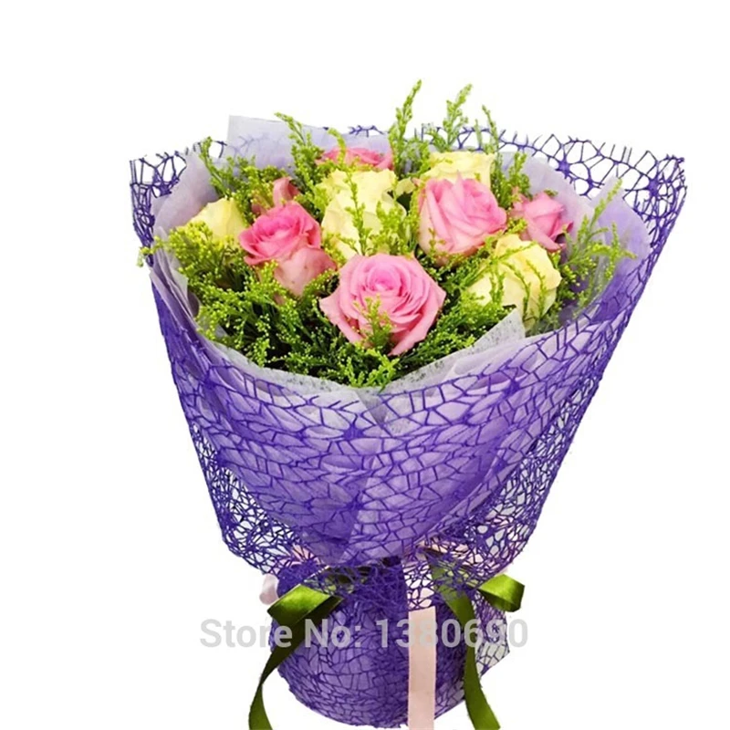 4 5 м * 50 см возвышенные Свадебные украшения DIY цветок оберточная бумага креп сетка