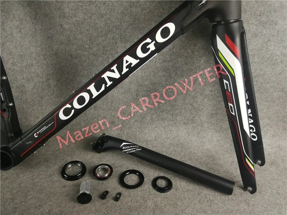 Белый логотип черный CARROWTER T1000 3K глянцевый/матовый Colnago C60 карбоновая рама для дорожного велосипеда с BB386 XS/S/M/L/XL