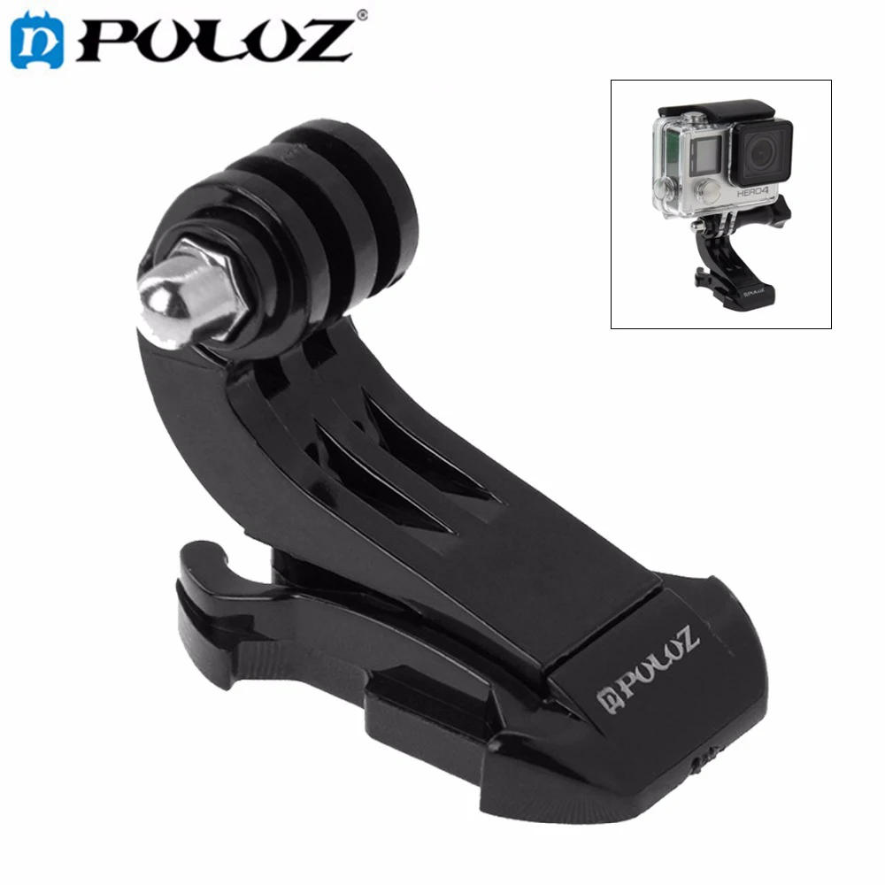 Черное Вертикальное Крепление PULUZ с пряжкой J Hook для экшн камер GoPro NEW HERO/HERO6/5/5 4