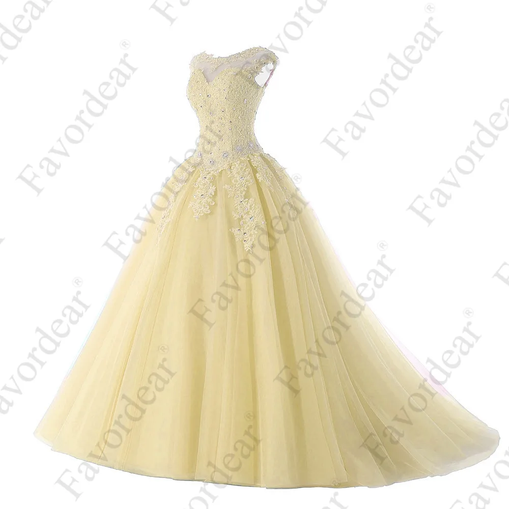 BLF-25-champagne Favordear Quinceanera Бисер сладкий 16 платье Vestidos De 15 Anos Кепки рукавом Бирюзовый Вино Quinceanera платья вечерние платье - Цвет: BLF-25-champagne