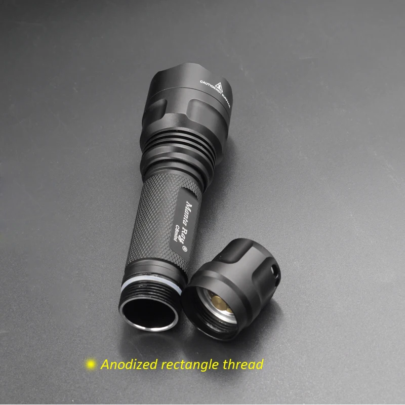 Новый светодиодный фонарик для самообороны manta ray C8mini cree XP-L HI V3-1A 6500k фонарь