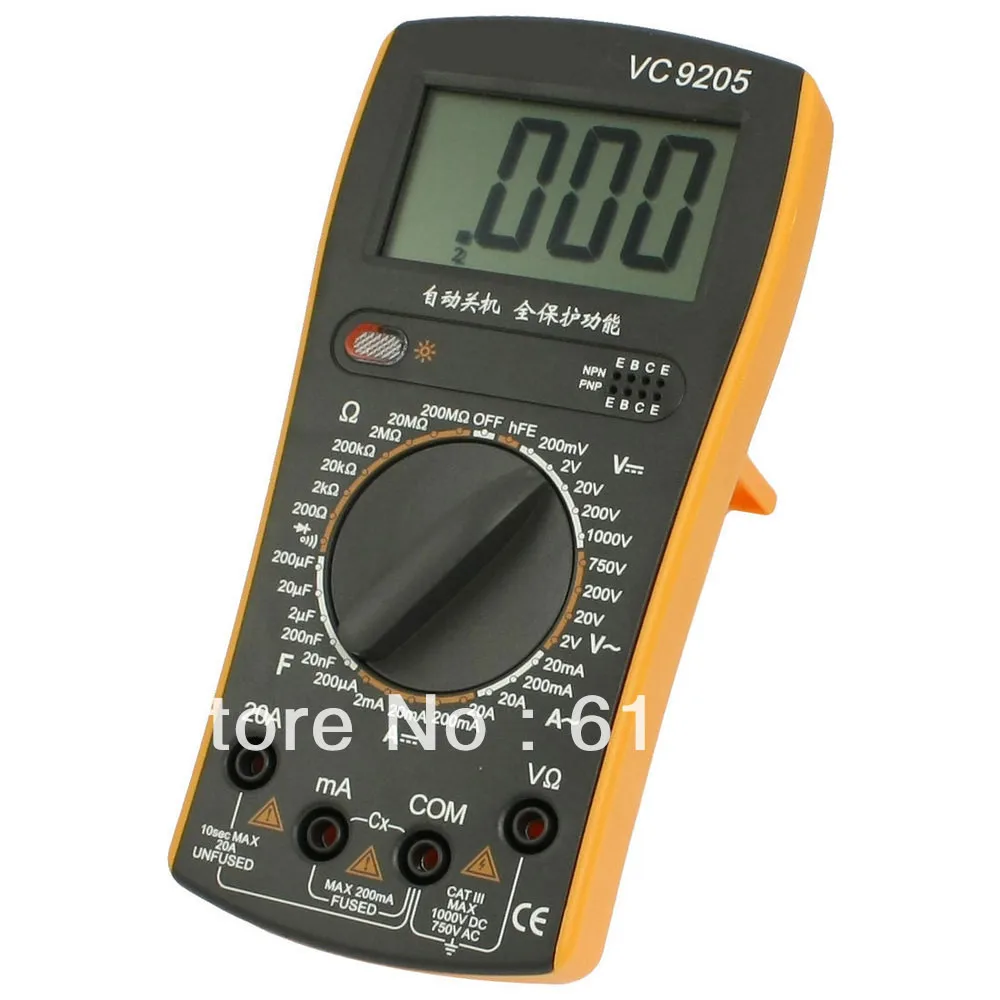 

200mV-700V AC Voltage Resistance Meter Digital Multimeter w 2 Test Lead VC890D