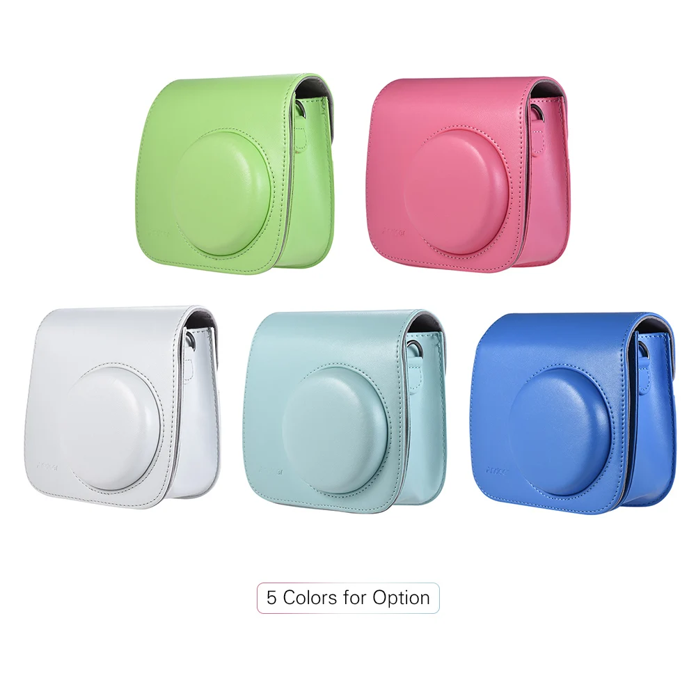 Чехол для Камеры Andoer из искусственной кожи с ремешком Fujifilm Instax Mini 8/9/8 доступны