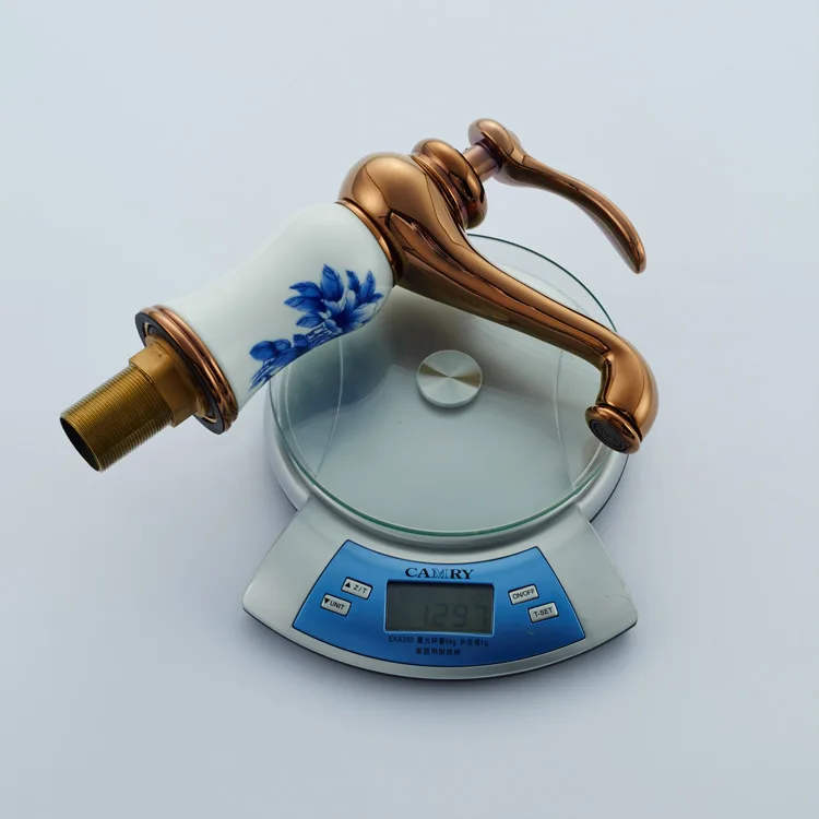 Бесплатная доставка Нефритовый смеситель для ванной комнаты с одной ручкой bowlder