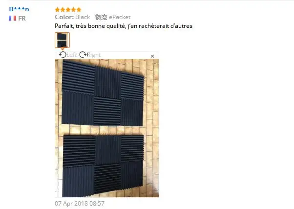 12 ''* 12''* 1 ''дюйма Клин звукоизоляционные пенопластовые с помощью клейкой ленты 8 шт. Звуконепроницаемая панель