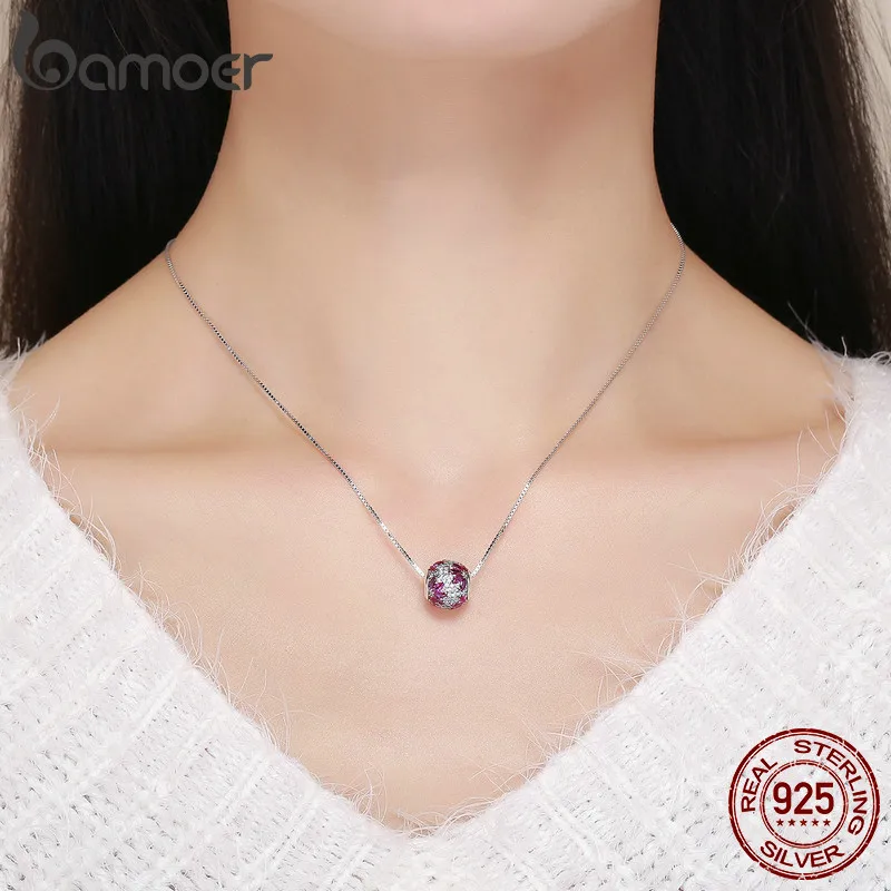 WOSTU Весенняя коллекция 925 пробы серебряные кленовые листья прозрачные CZ Бусины Подходят Браслет и ожерелья DIY Ювелирные изделия BKC570