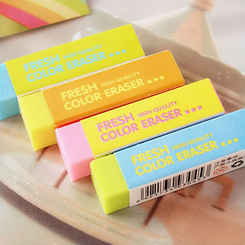 1x милый ластик конфетного цвета школьный офисный резиновый специальная картина