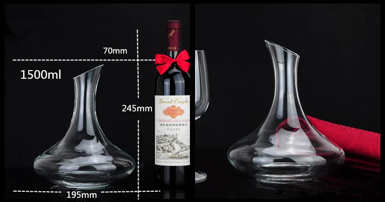 1 шт. 1500 мл уникальный стеклянный стакан графин для вина кувшин воды контейнер
