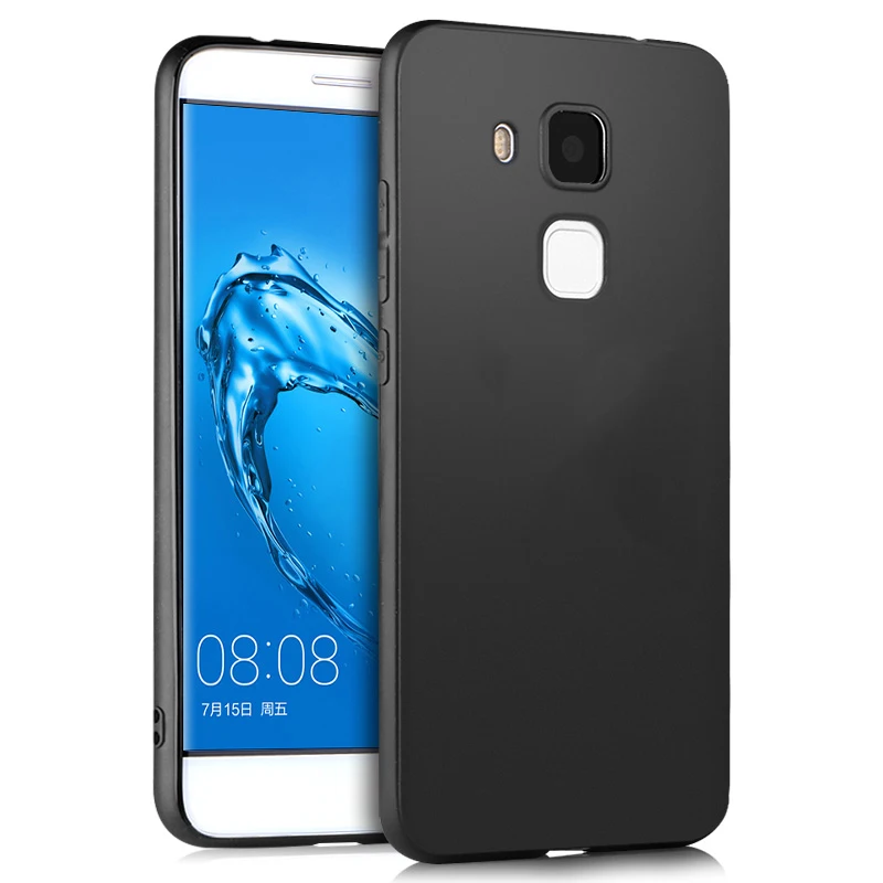MAKAVO чехол для huawei Honor 5X 360 Защита мягкий силиконовый корпус Тонкий матовый