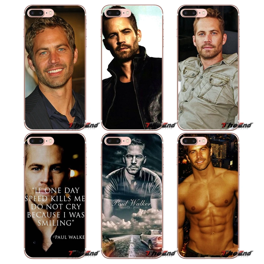 Мягкий чехол для iPhone X 4 4S 5 5S 5C SE 6 6S 7 8 Plus Samsung Galaxy J1 J3 J5 J7 A3 A5 2016 2017 Paul Walker Fast and the Furious|for