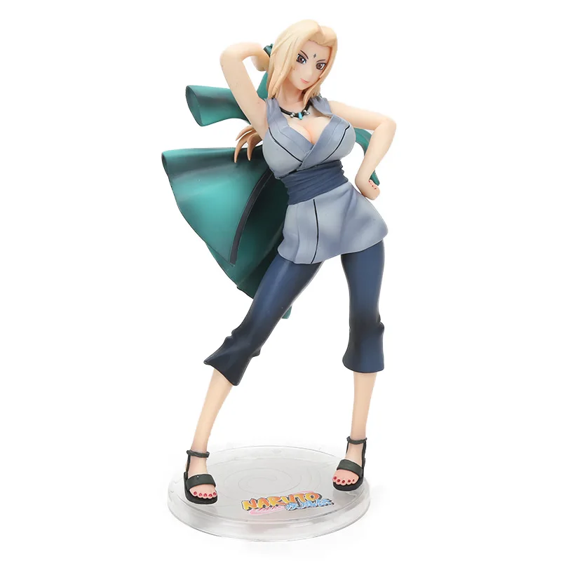 Tsunade opp Героя аниме «Наруто Ураганные Хроники Наруто Узумаки Gals Хьюга Хината Джирайя Харуно фигурка героя аниме «Наруто PVC Фигурки Игрушка Коллекционная модель куклы - Цвет: Tsunade opp
