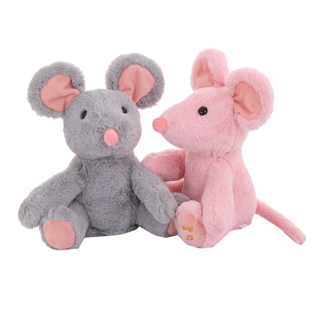 Новые игровые песни плюшевые игрушки мышь детские мягкие пение анимированные