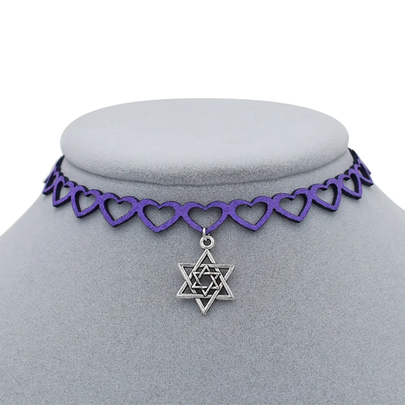 Новинка винтажная антикварная Двойная Звезда Давида кулон ручной работы сердце