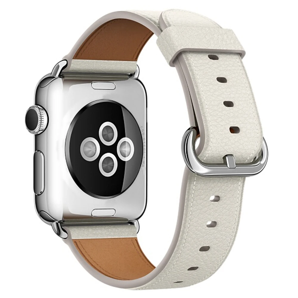 Ремешок из натуральной кожи для Apple Watch Band Series 3/2/1 кожаный 42 мм 38 мм для Iwatch ремешок серии 1 и 2 браслет