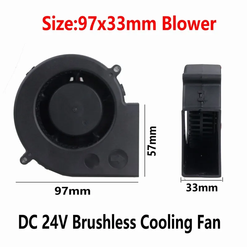2 шт. бесщеточный вентилятор для охлаждения 9 см 3 8 дюйма 24 В|radiator cooler|blower fanfan |