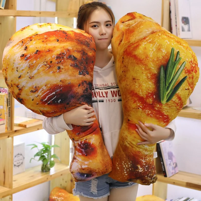 Креативная подушка для жареных куриных ног мягкая Детская имитация еды забавные
