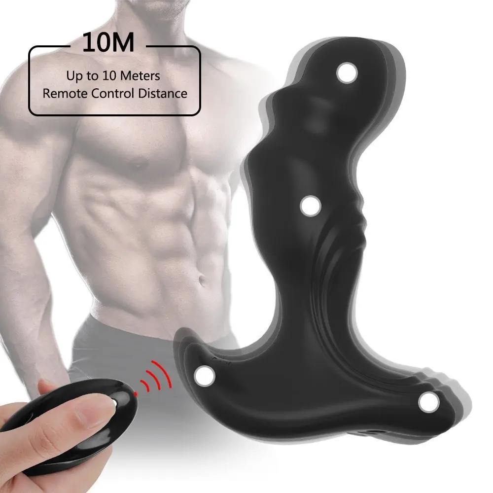 Rechargeable Wireless Remote Control Prostate Massager Anal Vibrator Sex Toy USB 10 Speed Mode Waterproof Butt Plug for Men Gay | Красота и