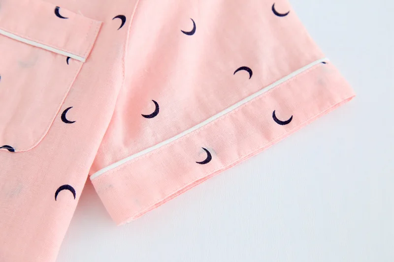

Lovers Couple Summer Pajamas Sets Cotton Cute Sleepwear The Unisex Look Short Sleeve Nightwear Casual Lovers' Clothes Home Cloth