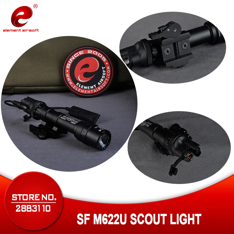 Element Airsoft оружие, винтовка светильник M622U АРМАС 320 люмен Surefir Охота подсветка для оружия пистолет светильник EX446