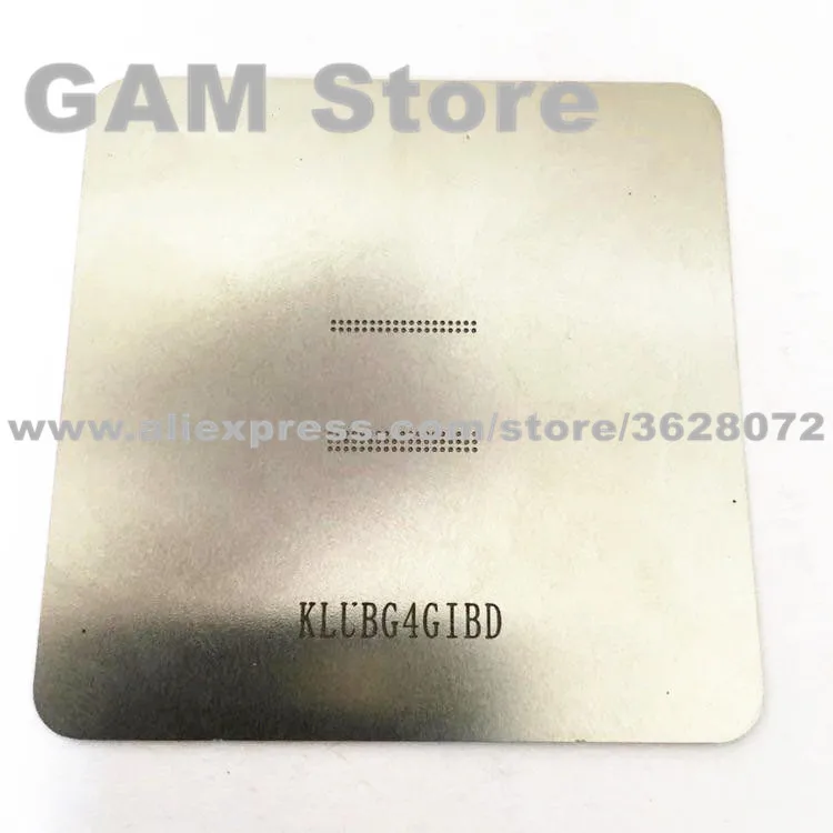 

KLUBG4GIBD BGA Stencil For Samsung S6 eMMC Reballing IC Pins BGA Direct Heating Template 5pcs/lot