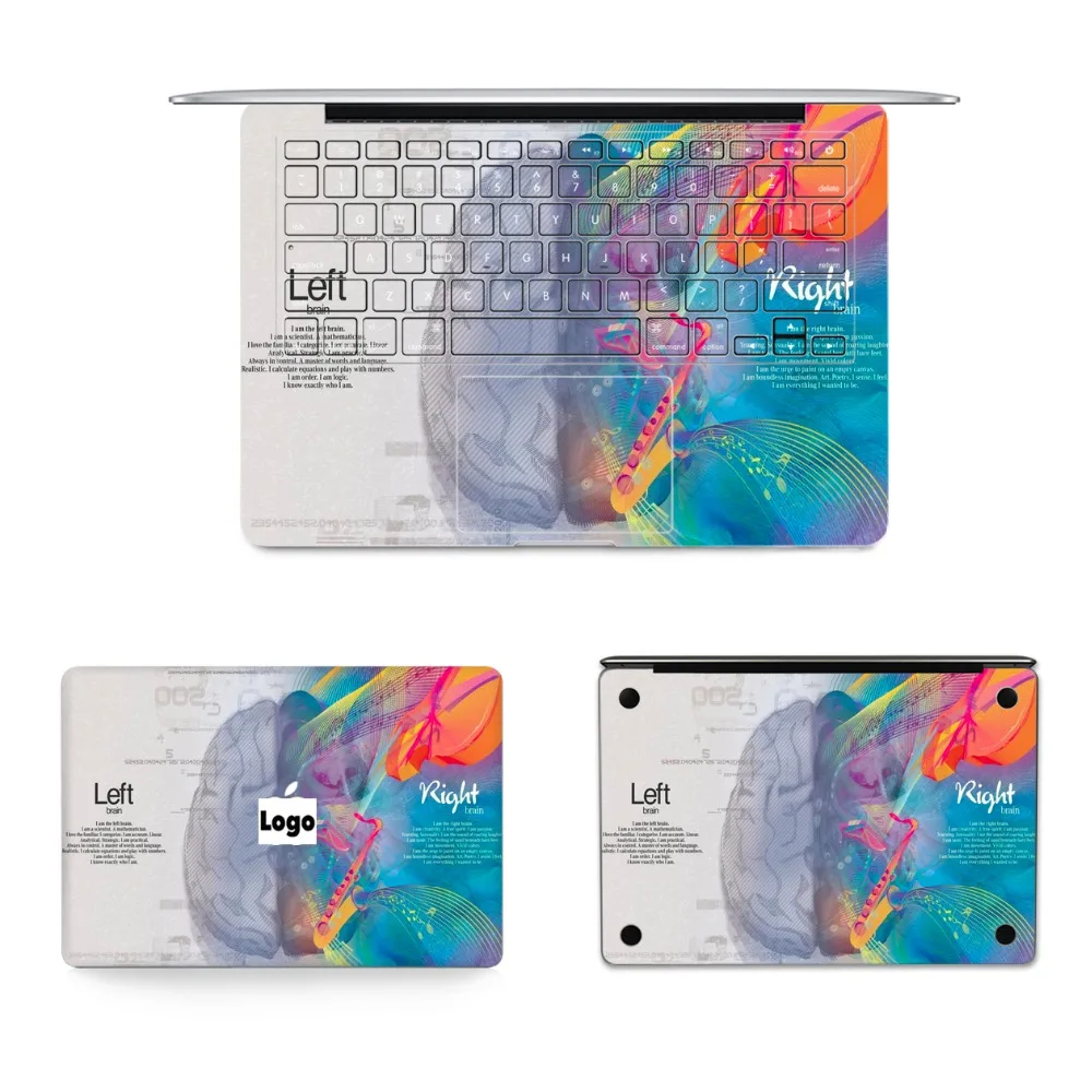 Gooyiyo-для 4 шт./компл. ноутбук Стикеры для Macbook Air retina Pro 11 13 15 Топ клавиатура дно